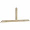 Ekena Millwork Portland Rough Sawn Timber Gable Bracket, Douglas Fir, 96"W x 32"H x 2"D x 4"F, 8/12 Pitch GBW096X32X0204POR00RDF - alternate 3
